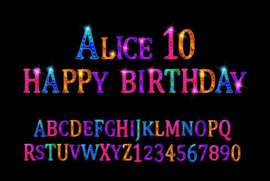 Alice 10 font children's