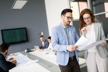 Business people conference in modern office