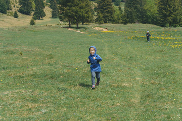 Running Sister and Brother