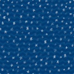 Seamless pattern with animal cartoon flat labels print Winter New year theme, great design for 2019 calendar, Christmas sticker icon, happy birthday party fun card, xmas holiday banner