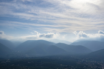 Mountain Ainos from the top of Kefalonia Greece