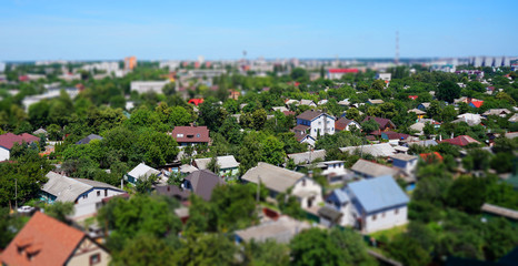 Obraz premium City ​​from height