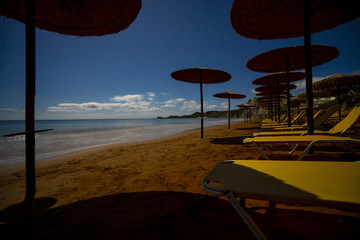 Xi Beach in Kefalonia Island Greece on sunny day