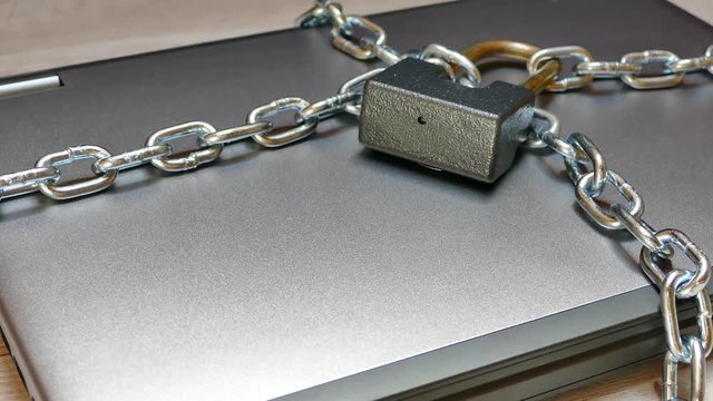 Closed digital information. Secret data is under lock and key. Closed access to the latest technologies.