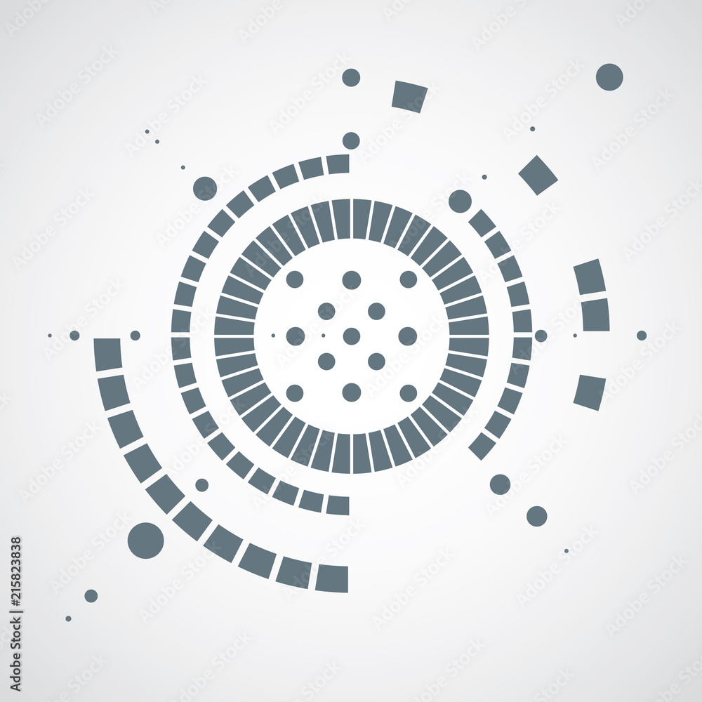 Aufkleber vector abstract black and white background created in bauhaus retro style. modern geometric composit