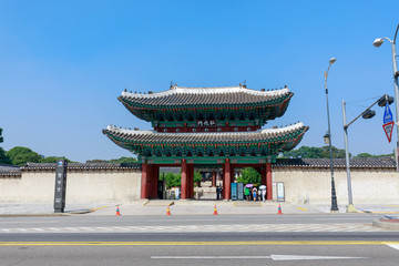 Changgyeonggung palace scene in Seoul city, South Korea