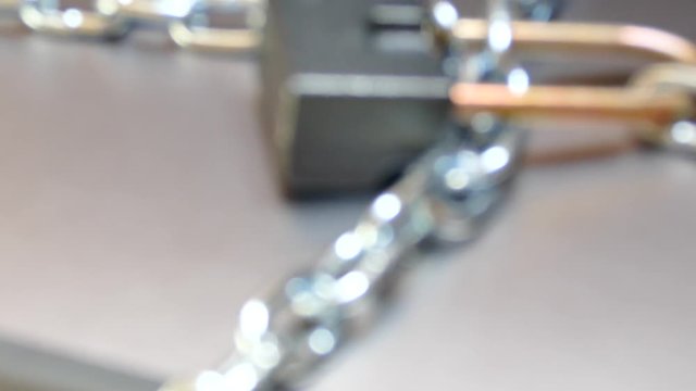 Closed digital information. Secret data is under lock and key. Closed access to the latest technologies.