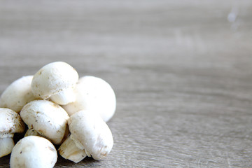 Mushrooms on a kitchen