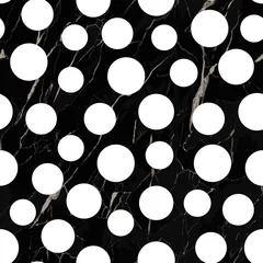 Foto op Plexiglas Marble Luxury Polka Dot Seamless Pattern © kronalux