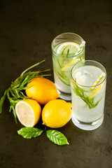 Tarragon lemonade drink