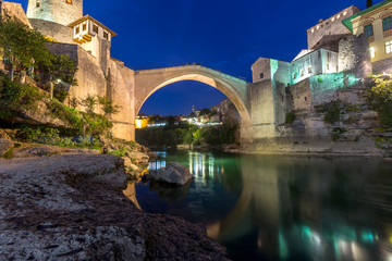 Fototapeta na wymiar mostar old city in Bosnia