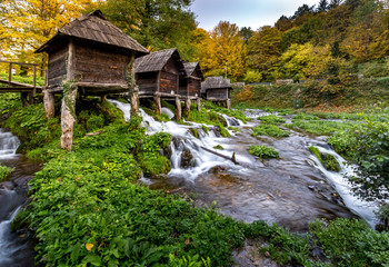 middle age Windmill in Jajce  ,Bosnia - 215830075