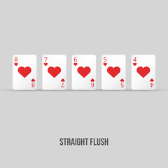 Poker Card Hand - Straight Flush