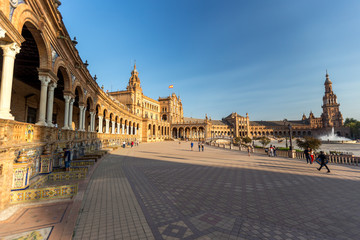 Obraz premium Great city scape in Seville , Spain