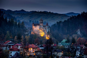 Bran castle ,Dracula castle in Transilvania  ,Romania - 215834052