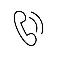 Phone Thin Line Icon