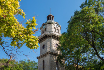 Fototapeta na wymiar Clock Tower of Varna, Bulgaria