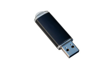 USB memory stick or flash drive isolated on white background