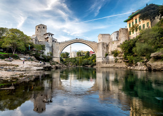 mostar  old city in Bosnia