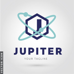 Atom Letter J Logo/Icon 