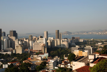 Rio de Janeiro downtown, aerial view