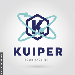 Atom Letter K Logo/Icon 