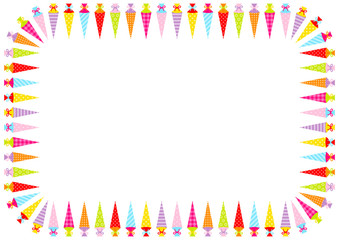 Schultüten Rahmen A4 quer