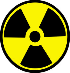 Obraz premium Nuclear Symbol Warning