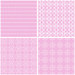 Nice different vector seamless patterns.