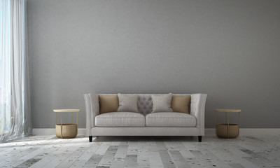 Modern luxury living room interior design and grey texture wall pattern background 