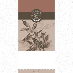 Coffee banner vector template