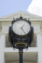 Clock in the square city of Coccoa