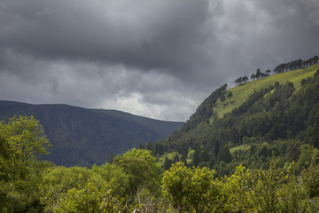 Famous medieval christian monastery Glendalough