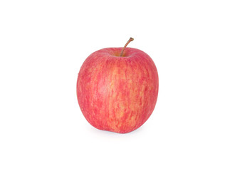 red apple on white background