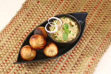Litti Chokha or Bihari Food Sattu Litty, Indian Food