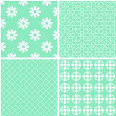 Vector set of 4 background patterns