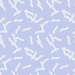 UFO military camouflage seamless pattern in light violet, milk white and different shades of grey color