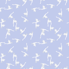 UFO military camouflage seamless pattern in light violet, milk white and different shades of grey color