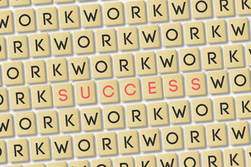 Scrabble: Work is Success
