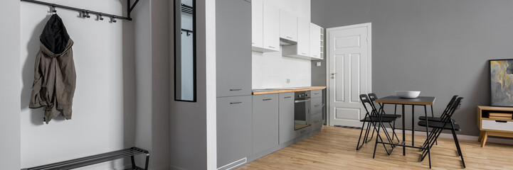 Contemporary flat with kitchenette