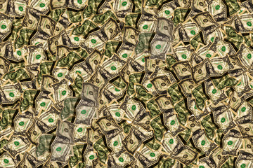 Background with dollars banknotes