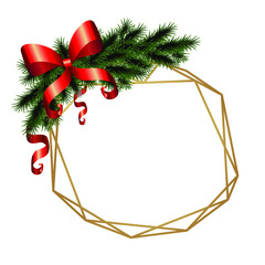 Christmas wreath. Christmas and New Year. Christmas card.