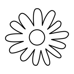 beautiful flower garden icon vector illustration design