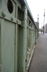 Bridge railing in Prague, Chech