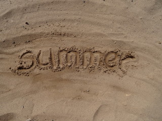 Надпись на песке| The inscription on the sand