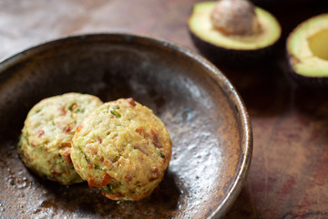 homemade avocado scones