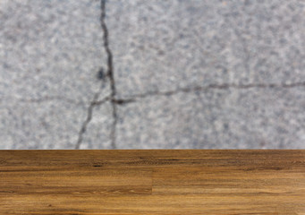 The texture of the asphalt. Background with empty wooden table. Flooring.