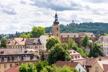 Fototapeta na wymiar Aerial view over Bamberg