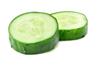 Cucumber isolated on a white