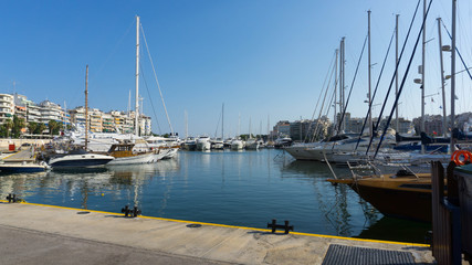 Obraz premium Bay of Zea in Athens